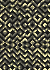 Abstract Geometric Pattern generative computational art illustration