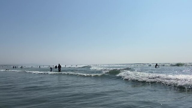 People at the beach