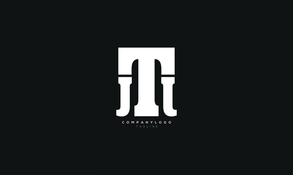 JTJ, JJT, TJJ, Abstract initial monogram letter alphabet logo design