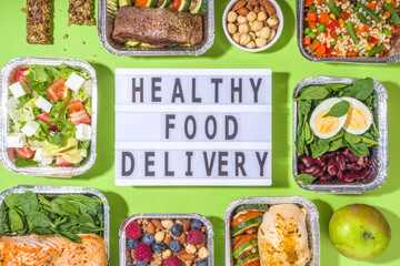 Healthy food delivery lunch boxes