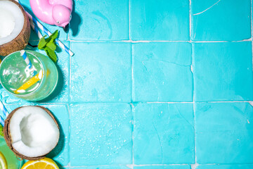 Bright sunny summer vacation concept.