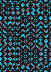 Abstract Geometric Pattern generative computational art illustration