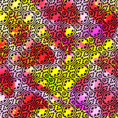 abstract pattern design background made with vibrant colors
