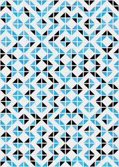 Abstract Geometric Pattern generative computational art illustration