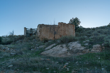 ruined farmhouse in the mountains of southern Spain