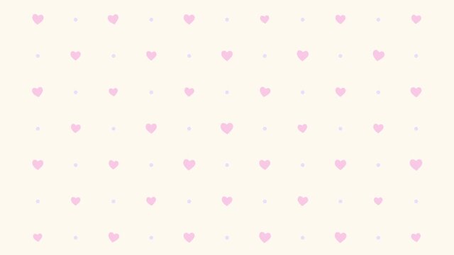 wedding pink pattern background with hearts. Love theme for Wedding, Anniversary and Valentine's festival of love motion background.