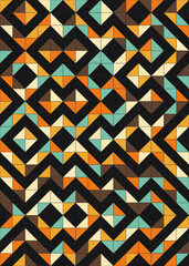 Abstract Geometric Pattern generative computational art illustration