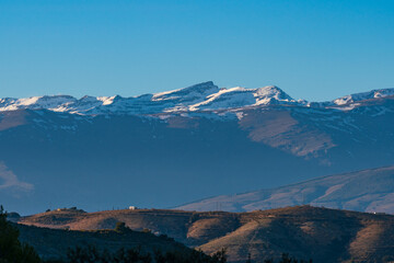 Fototapeta na wymiar Sierra Nevada mountains in southern Spain
