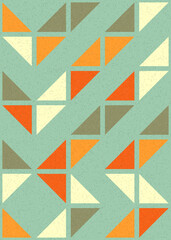 Abstract Geometric Pattern generative computational art illustration