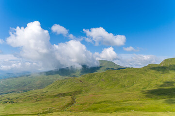 Scottish mountains in summer time