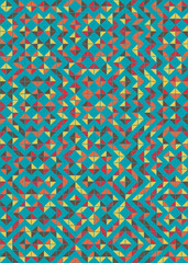 Abstract Geometric Pattern generative computational art illustration