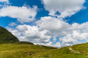 Fototapeta na wymiar Scottish mountains in summer time