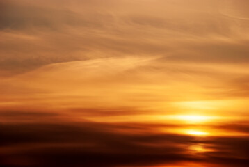 Fototapeta na wymiar Dramatic sunset sky with clouds.