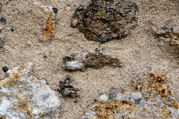 Texture ou arrière-plan sur un mur en pierre
