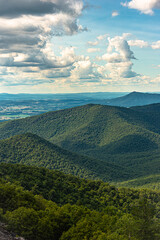 Obraz premium View from Blackrock Summit in Shenandoah National Park,VA