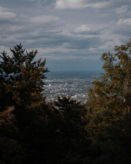sunset over the river