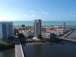 Fototapeta na wymiar Imagens Aereas do Recife