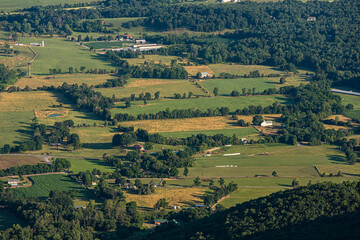 Fototapeta premium View of Valleyburgh from Skyline drive in Shenandoah National Park.