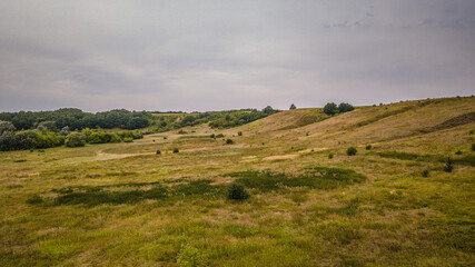 Obraz premium summer landscape in the wild Russian hinterland