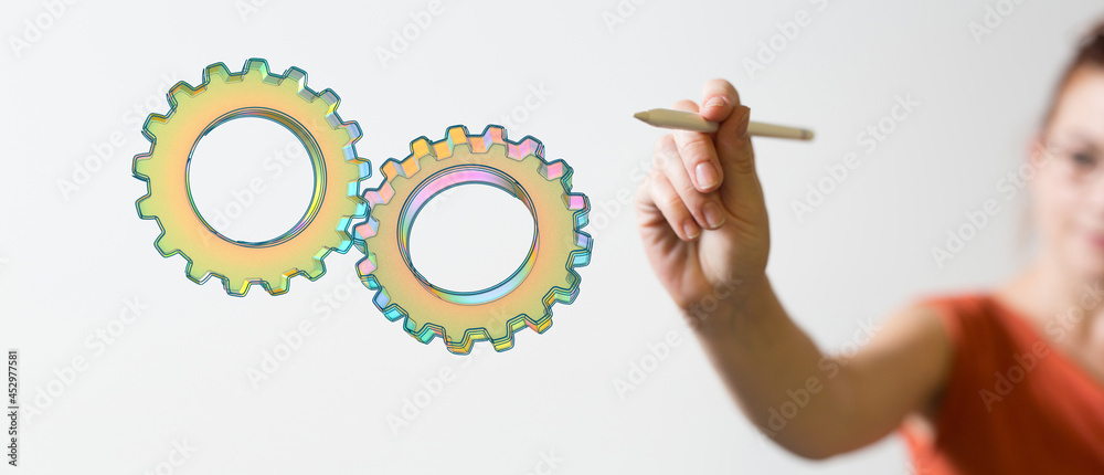 Poster Engineering And Design Image gears