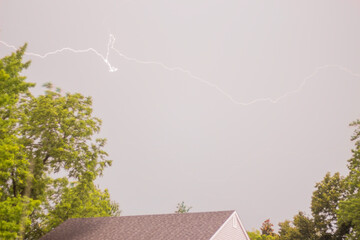 Bright Lightning During a Storm
