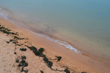 footprints on the beach