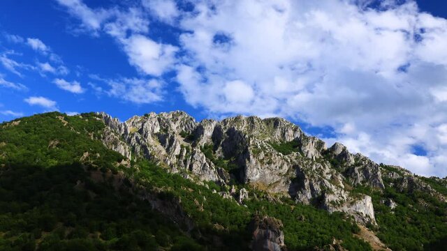 Mountains in the Vegalion area between Las Salas and Cremenes. In the surroundings of the river Esla and the Pico Jaido. Picos de Europa Regional Park. Leon province. Castilla y Leon, Spain, Europe