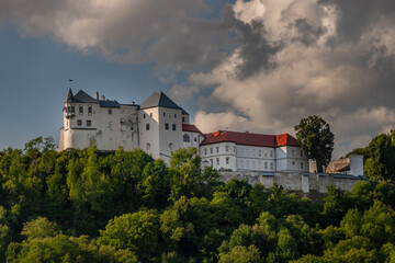 Fototapeta na wymiar Castle in central Slovakia near Banska Bystrica city in summer day