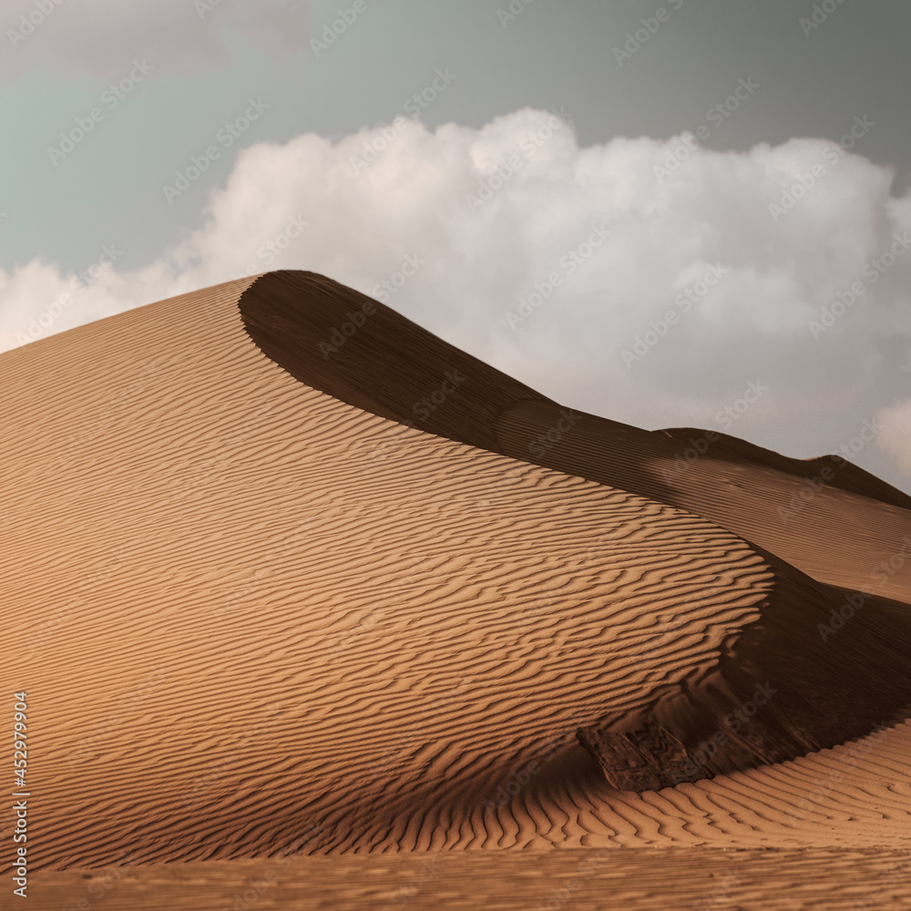 Wall mural sand dunes carved by mother nature