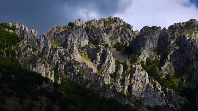 Mountains in the Vegalion area between Las Salas and Cremenes. In the surroundings of the river Esla and the Pico Jaido. Picos de Europa Regional Park. Leon province. Castilla y Leon, Spain, Europe