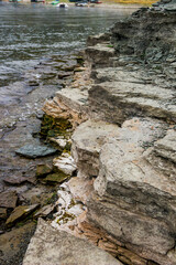 close-up of a bay bank