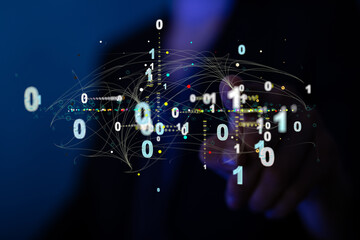 Technology background. Big data concept