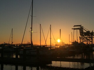 Port of Oakland Sunset
