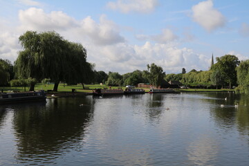 Fototapeta na wymiar River Avon in Stratford-upon-Avon, England