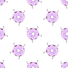 pattern with apple, pear and grapes