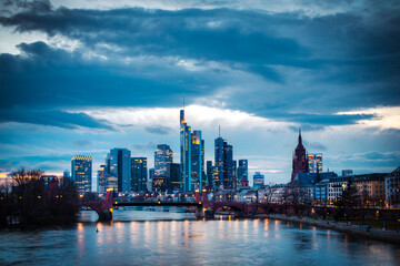 Fototapeta na wymiar Skyline Frankfurt am Main 