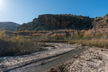 river with water in the south of Spain