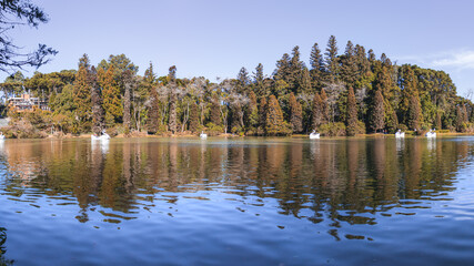 Panorama do lago negro em gramado - Rio Grande do Sul - Brasil