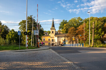 St. George Church and Castle Street in Cieszyn