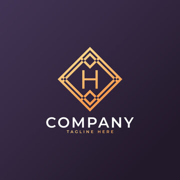 Law Firm Letter H Logo Design Template Element