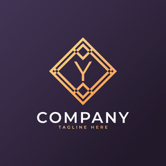Fototapeta premium Law Firm Letter Y Logo Design Template Element
