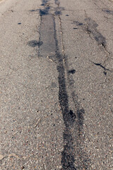 repair of a broken and damaged paved road