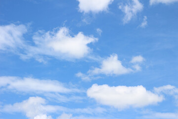 Obraz premium beautiful blue sky with white clouds