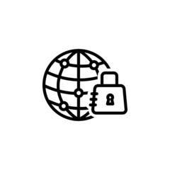 Web internet security lock icon