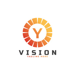 vision Initial Letter Y Logo Design Template Element