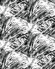 Obraz premium Distressed grainy overlay texture. Grunge dark corner messy background. Dirty paper empty cover template. Ink stroke brushed renovate wall backdrop. Insane aging border design element. EPS10 vector.