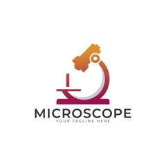 Laboratory Logo. Initial Letter I Microscope Logo Design Template Element.