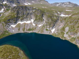 Fototapeta na wymiar Aerial view of The Seven Rila Lakes, Rila Mountain, Bulgaria