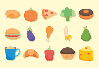 food icon set