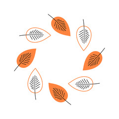 Vector autumn leaf